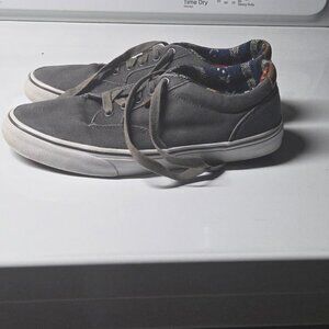 Gray & White Vans Sneaker